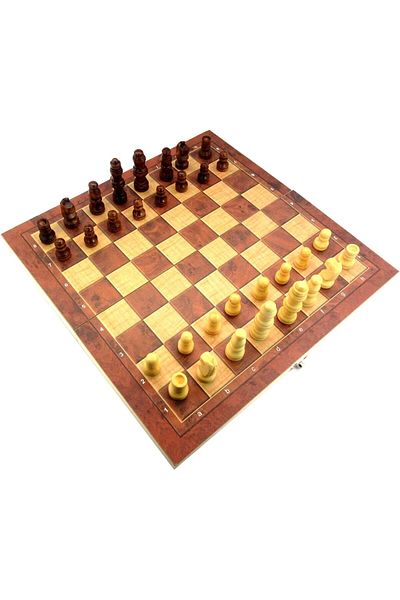 rexa 3-in-1 Wooden Board Games Set – Folding Chess, Checkers & Backgammon (9.44") + Fast Sling Puck Game