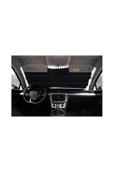 Thunder Retractable Car Windshield Sunshade 70x105 cm – Universal Fit, UV Protection, Easy to Install