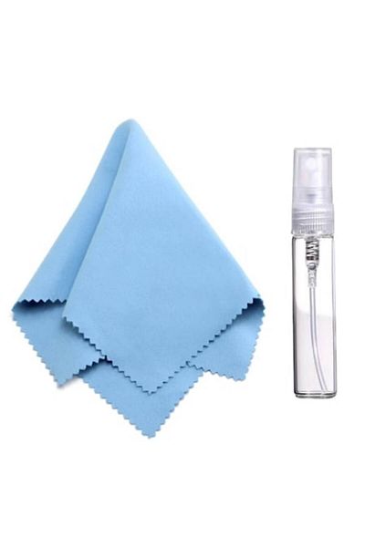 FONIX Screen Cleaning Kit with Microfiber Cloth and Spray, Blue, 10 ml