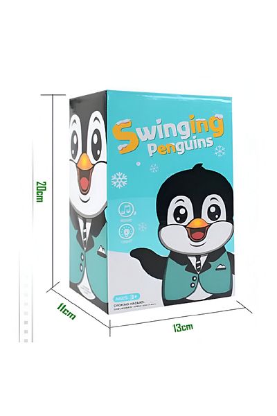 rexa Dancing Penguin Robot Toy with Music, Swinging Arms & LED Lights