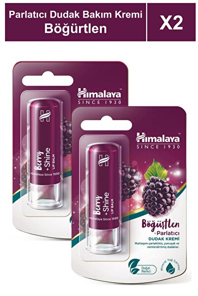 Himalaya Since 1930 Parlatıcı Dudak Bakım Kremi 4,5 gr 2 Adet | Böğürtlen | S...
