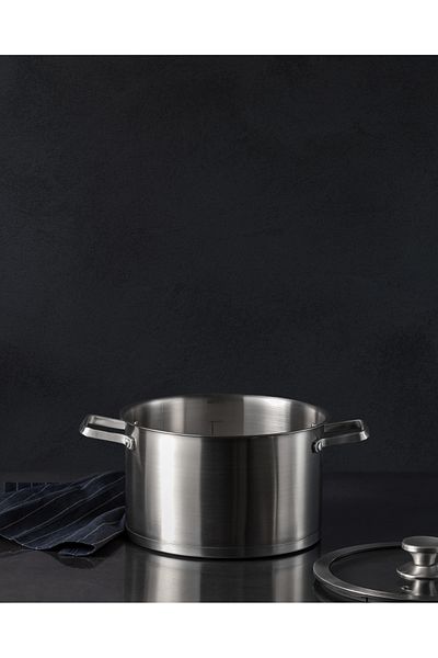 Madame Coco Raye Deep Pot - Steel - 24 cm