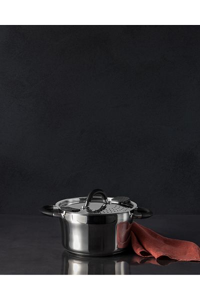 Madame Coco Madeline Deep Pot - Steel - 20 cm