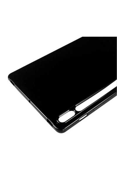 Fer10Tech Galaxy Tab S7 Plus T970 Case Compatible F10T Tablet Super Silicone Cover-Black