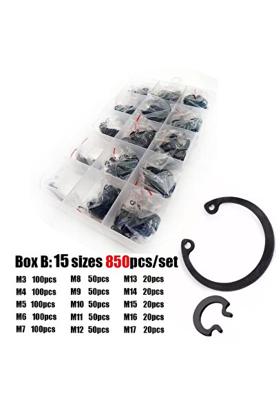 choice2 علبة B 850 450/850/1000 قطعة/مجموعة M3-M30 GB893 أسود 65Mn فولاذ C مش...