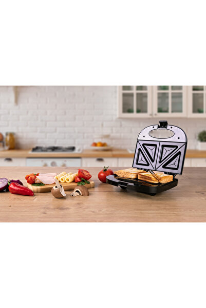 MESKO Sandwich-maker Mesko MS3032, 2 sandwich-uri, putere 850W, negru