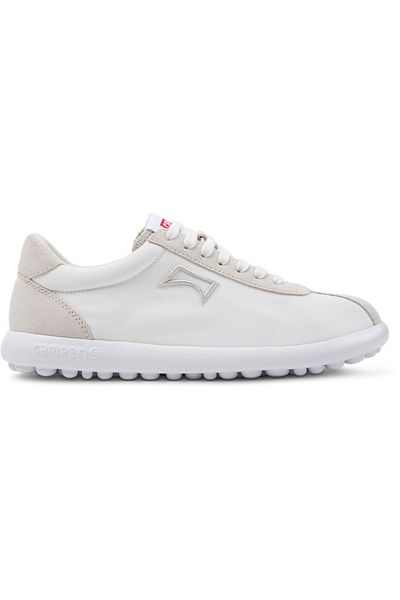 CAMPER Women’s White Soft Suede Casual Lightweight Sneakers PelotasXLF