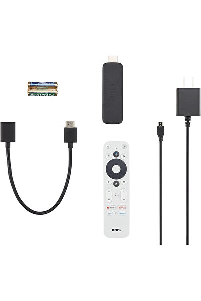 Google ONN GOOGLE Android TV 2K FHD Streaming Stick Black (New Version)