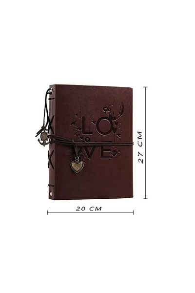 PYKA HOME SHOP Album foto, GuestBook , 27 x 20cm, cu foi negre, coperta din piele ecologica