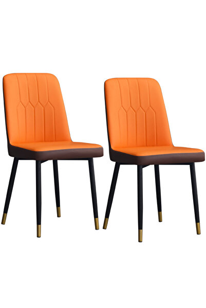 sharpdo 2-Piece Simple Dining Table and Chair Set, High Resilience Sponge, Nappa Leather Fabric