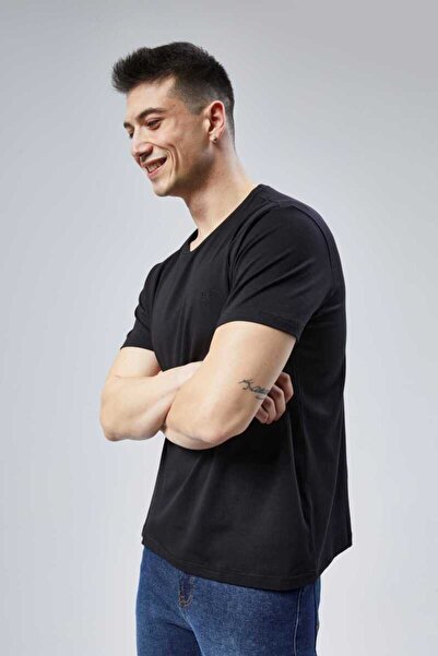 DOSXX Sport O-Neck Basic T-Shirt 94% Cotton 4% Lycra Short Sleeve Men's Tshirt