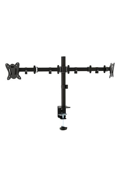 Omega Desk stand for 2 monitors, Omega 45064, 13'-27', maximum height 400mm, 180° rotation and 70° tilt