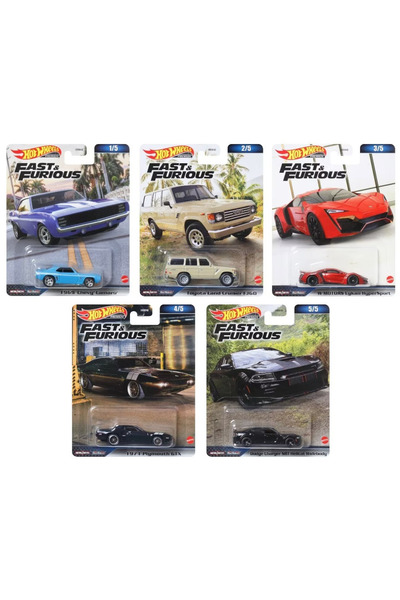HOT WHEELS FAST AND FURIOUS HNW46 5'Lİ SET