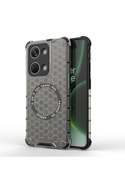 SKYDDAR INNOVATION Carcasă pentru OnePlus Nord 3, HoneyComb Shield MagSafe, Neagră, set de autocolante