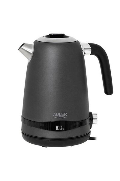 adler Fierbator de Apa Adler AD 1295g SS 1.7l Display LCD Control Temperatura Gri Satinat