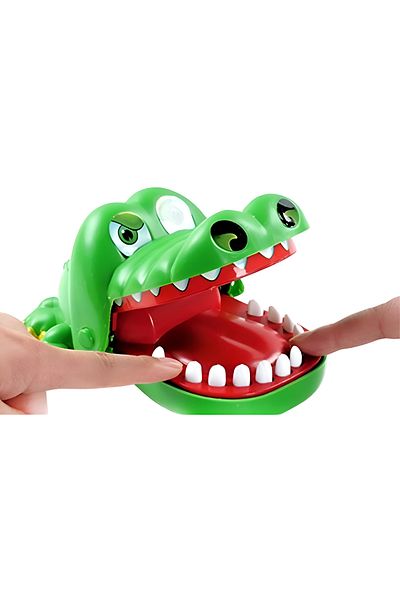 rexa Crocodile Dentist Game – Large Bite Finger Toy for Kids & Family Fun