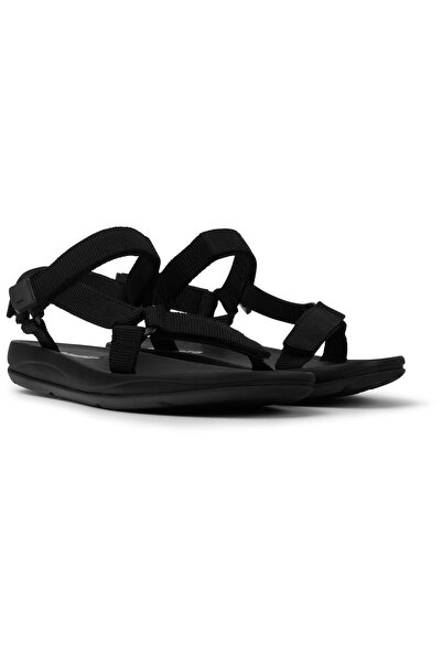 CAMPER Women's Black Soft Slip-Resistant Sole Summer Sandals, Hook And Loop A...