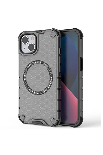 SKYDDAR INNOVATION Θήκη για iPhone 13, HoneyComb Shield MagSafe, μαύρη, σετ α...
