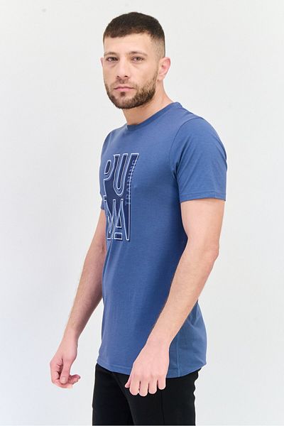 Puma Men Sportwear Fit Short Sleeve Training T-Shirt, Slate Blue