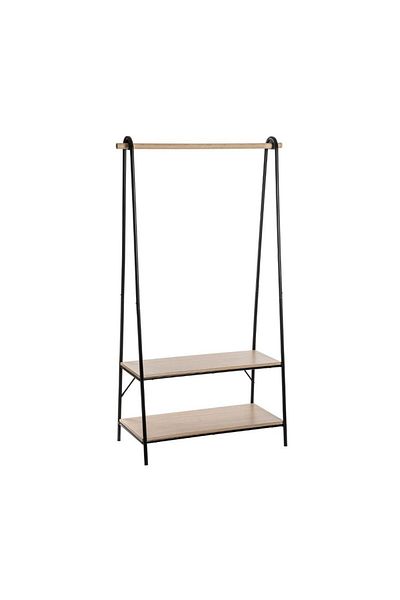5 five simply smart Jano clothes and shoe organizer, Five, metal and MDF, beige, 164.5 x 95.5 x 46 cm
