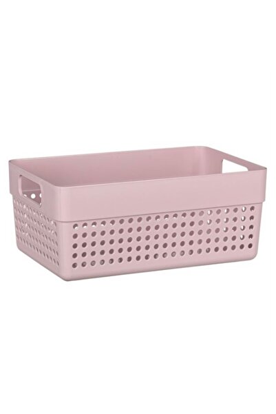 OEM Set of 4 storage boxes, with handles, without lid, pink, 3.5l, 23 x 15 x ...
