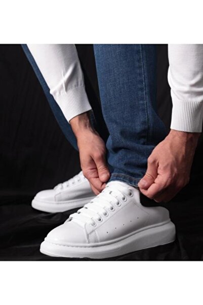 Byterre Alessandro Maggiore Hakiki Deri El Yapımı Beyaz Sneakers Ayakkabı