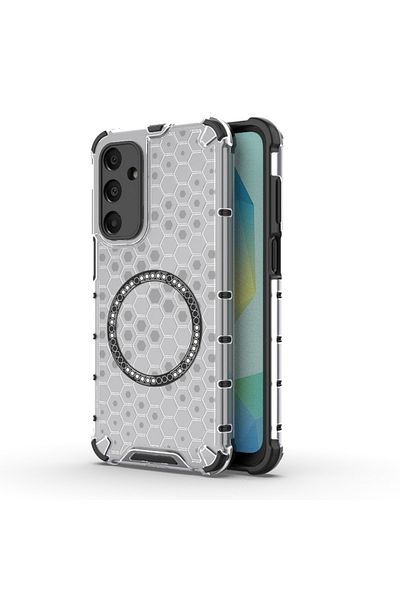 SKYDDAR INNOVATION Case for Samsung Galaxy A16 4G / Galaxy A16 5G, HoneyComb Shield MagSafe, White, sticker set