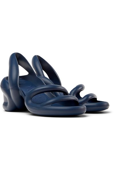 CAMPER Women's Summer Open-Toe Heeled Shoes with Hook And Loop - Round Toe Kobarah