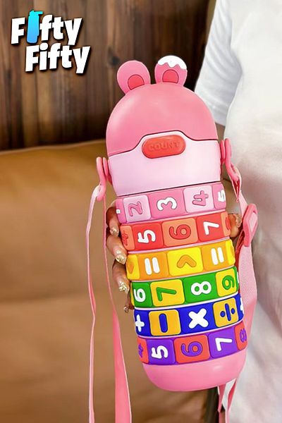 Vagonlife 430 ml Steel Thermos with Straw and Strap Water Bottle That Makes You Love Mathematics Ffvgn-430Ml30031
