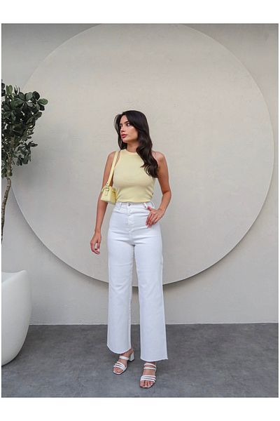 ESRAHELVACI Ψηλόμεση Culotte Jean
