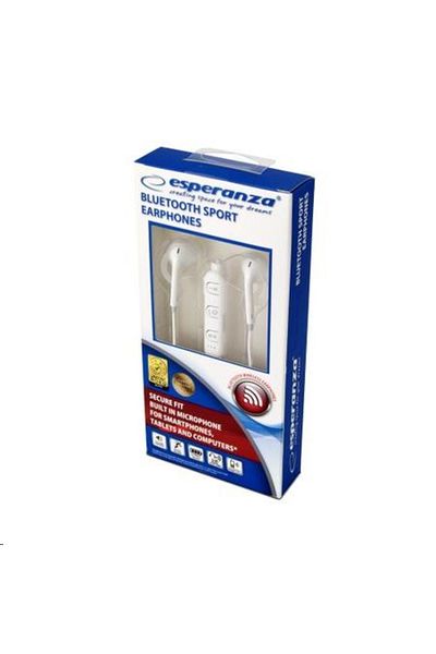 ESPERANZA Casti audio intraauriculare Esperanza, Bluetooth, Alb