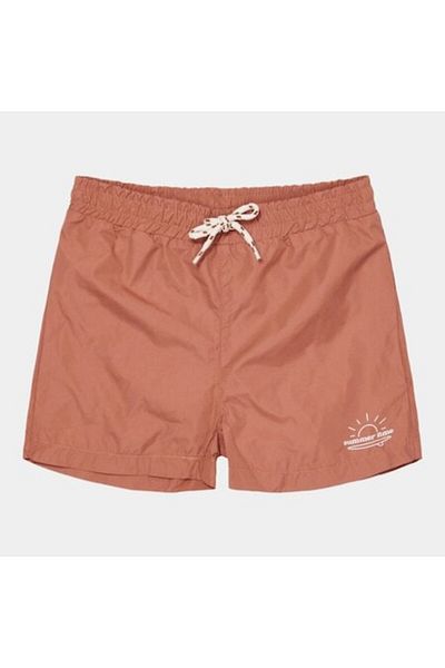 Little Dutch - Swim Shorts for Boys, UV Protection, Vintage Sunny Stripes, Size 74-80