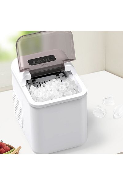 ET-LIFE Ice Maker Machine, 1.3L, 12kg/24h, 9 Cubes Ready in 8 Mins, Remote Ice Making, Self Cleaning,IM-0606