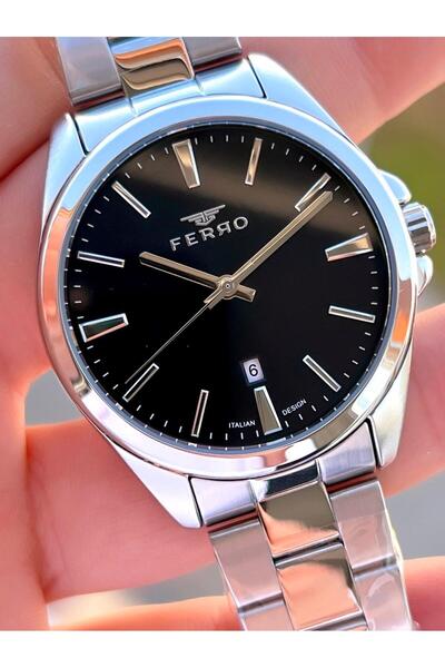 FERRO Steel Cord Engagement and Groom Watch 2 Years Warranty 3 Atm Water Resistant Men Wristwatch 11551A1