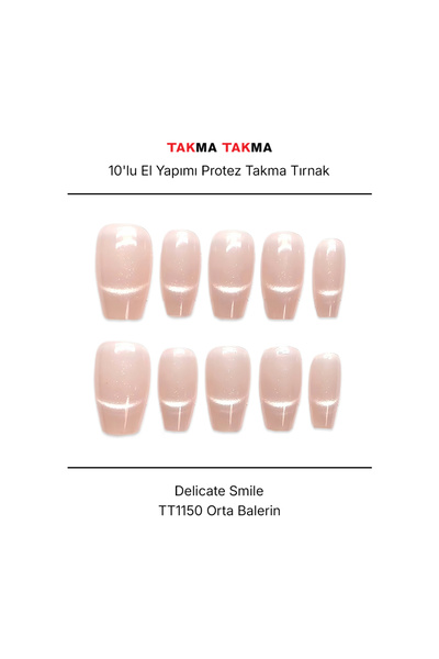 Takma Takma M Beden 10'lu Ten Rengi Orta Balerin TT1150 Tekrar Kullanılabilir...