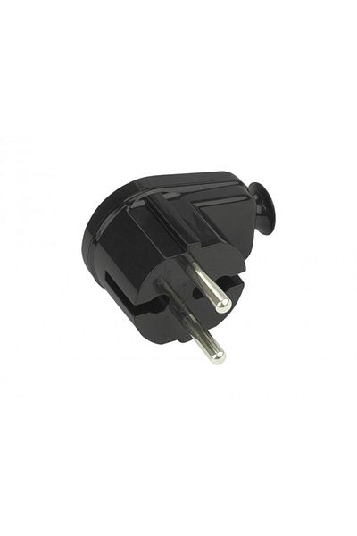 Blow Schuko plug, Blow, WT-16B, Angle 90 degrees, 250V, 16A, Black