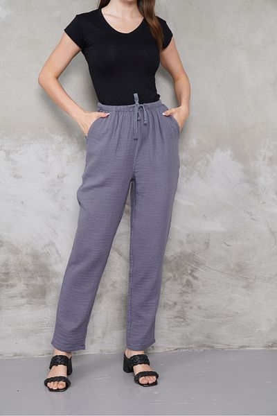 macharel jeans Muslin Straight Leg Pocket Trousers