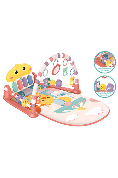 rexa Baby Gym Play Mat – Soft Activity Mat with Hanging Toys for Newborns & I...