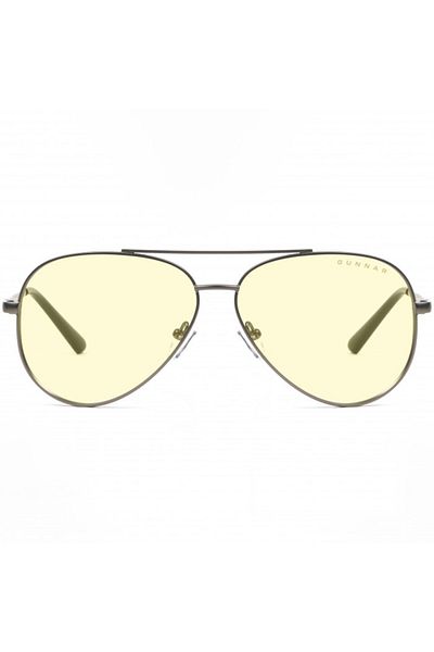 Gunnar Ochelari de calculator MAVERICK GUNMETAL, culoarea chihlimbarului natural