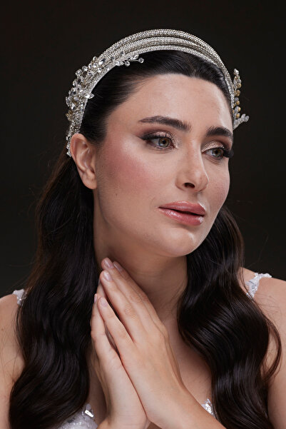 Hayalperest boncuk Glamour Side Detail Crystal Bridal Hairband