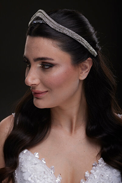 Hayalperest boncuk Modern Cross Braid Look Bridal Hair Band