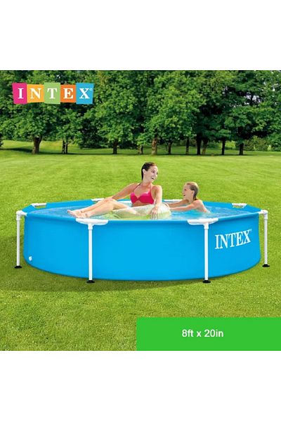 Intex Metal Frame Above Ground Swimming Pool – 2.60m x 1.60m x 65cm