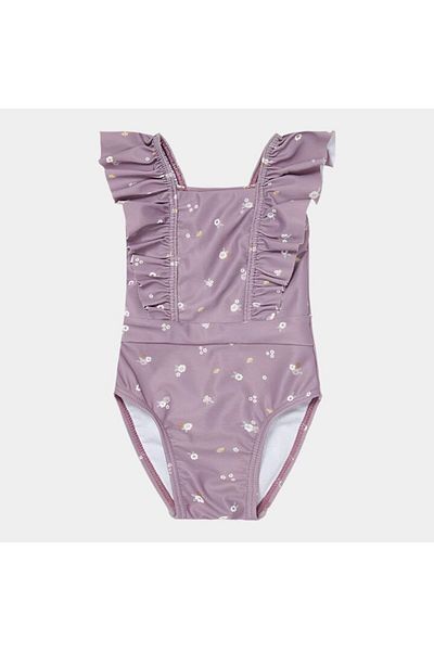 Little Dutch - Girls' Swimsuit, UV-Protective, Mauve, Size 74-80