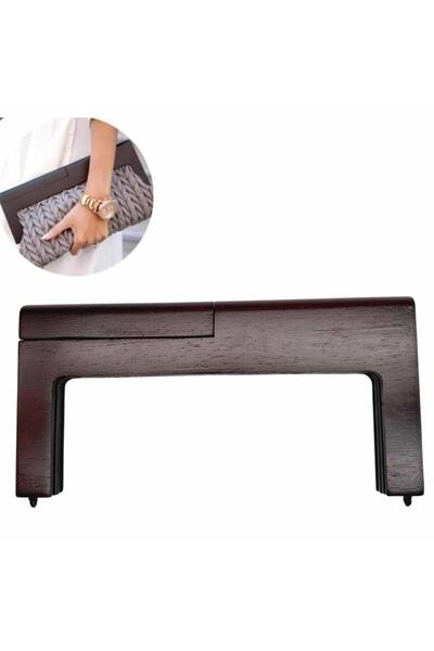 orhanucuzluk Дървена магнитна чанта за стипендии, правоъгълна, ALT300, кафява