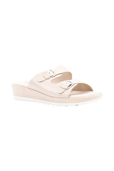 BATA Solid Wedge Sandals