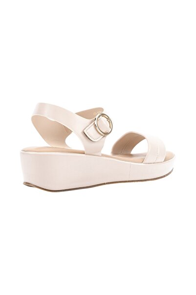 BATA Solid Ankle Strap Wedge Sandals