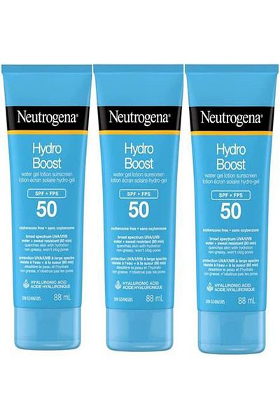Neutrogena Hydro Boost Water Gel Lotion Sunscreen SPF 50 88 Ml, Pack of 3