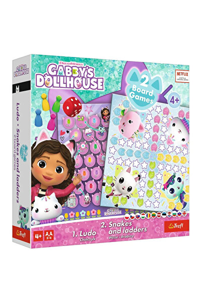 Fayola DREAM WORKS GABBYS HOUSE JOC DE SOCIETATE 2-ÎN-1: LUDO ȘI ȘERPURI ȘI S...
