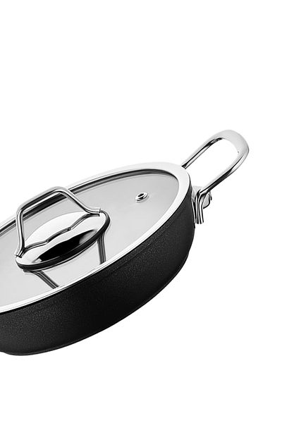 Amboss Dark 6 Piece Fireproof Non-Stick Titanium Coated Pan Set