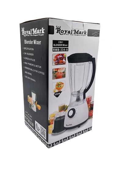 royal mark 2 In 1 Electric Blender With Grinder 1500 ML 350W
